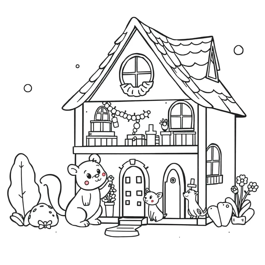 Gabby's Dollhouse coloring page