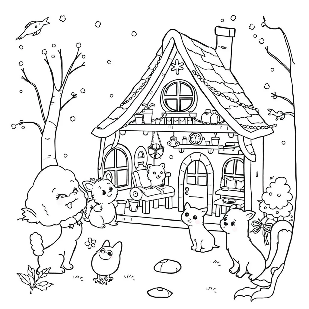 Gabby's Dollhouse coloring page