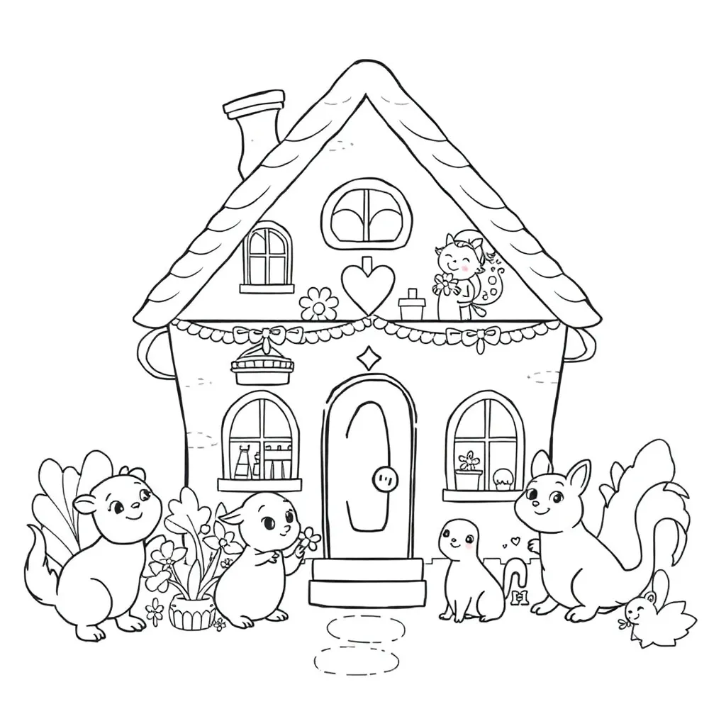 Gabby's Dollhouse coloring page