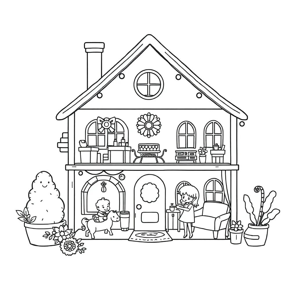 Gabby's Dollhouse coloring page
