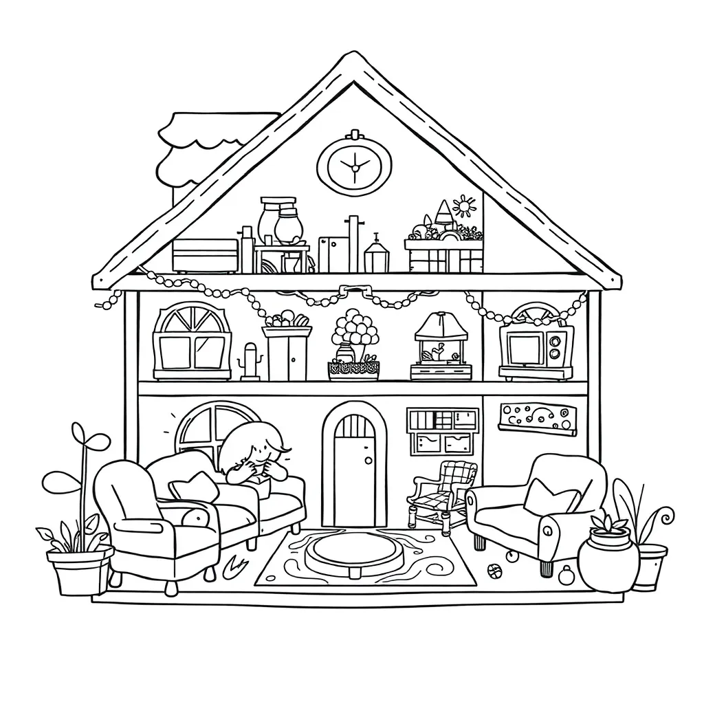 Gabby's Dollhouse coloring page