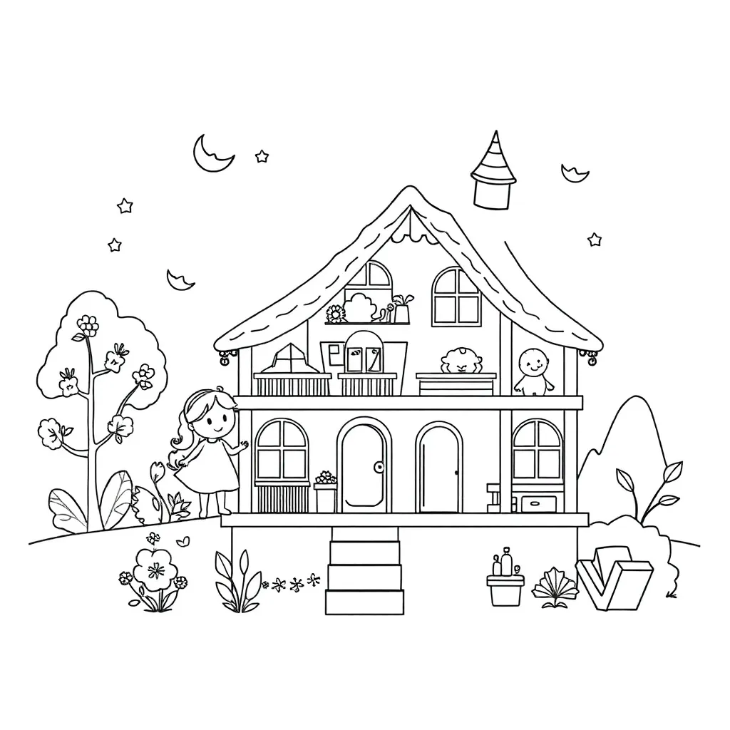 Gabby's Dollhouse coloring page