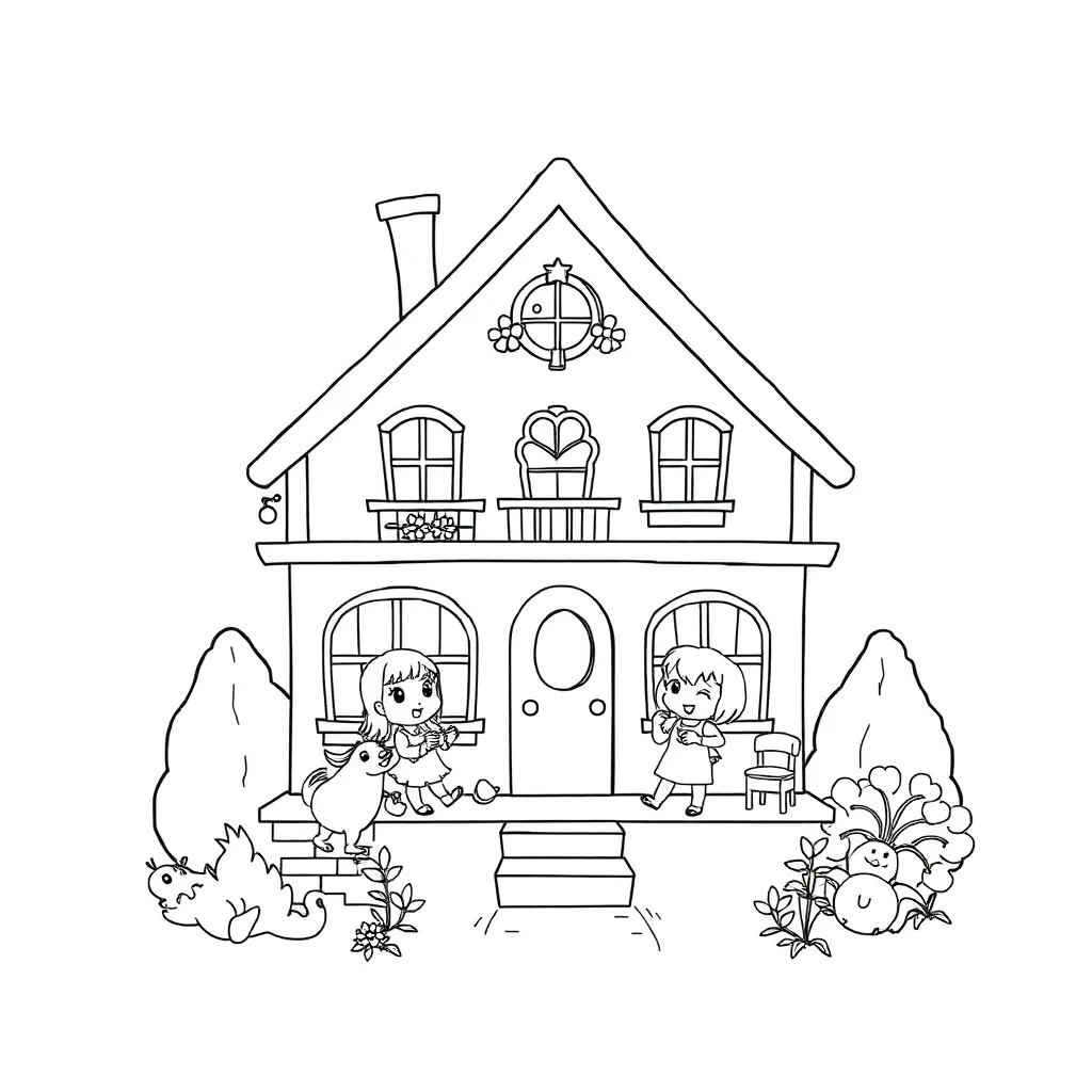 Gabby's Dollhouse coloring page
