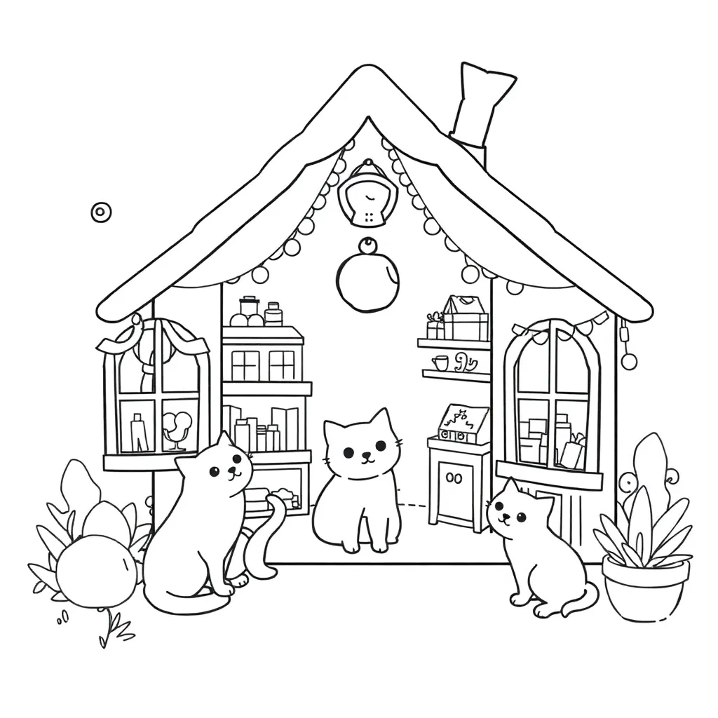 Gabby's Dollhouse coloring page