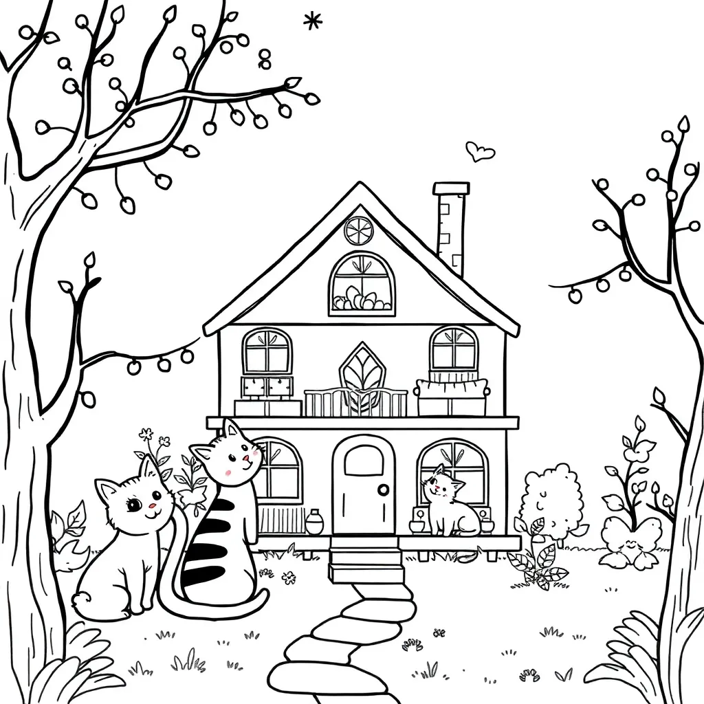 Gabby's Dollhouse coloring page