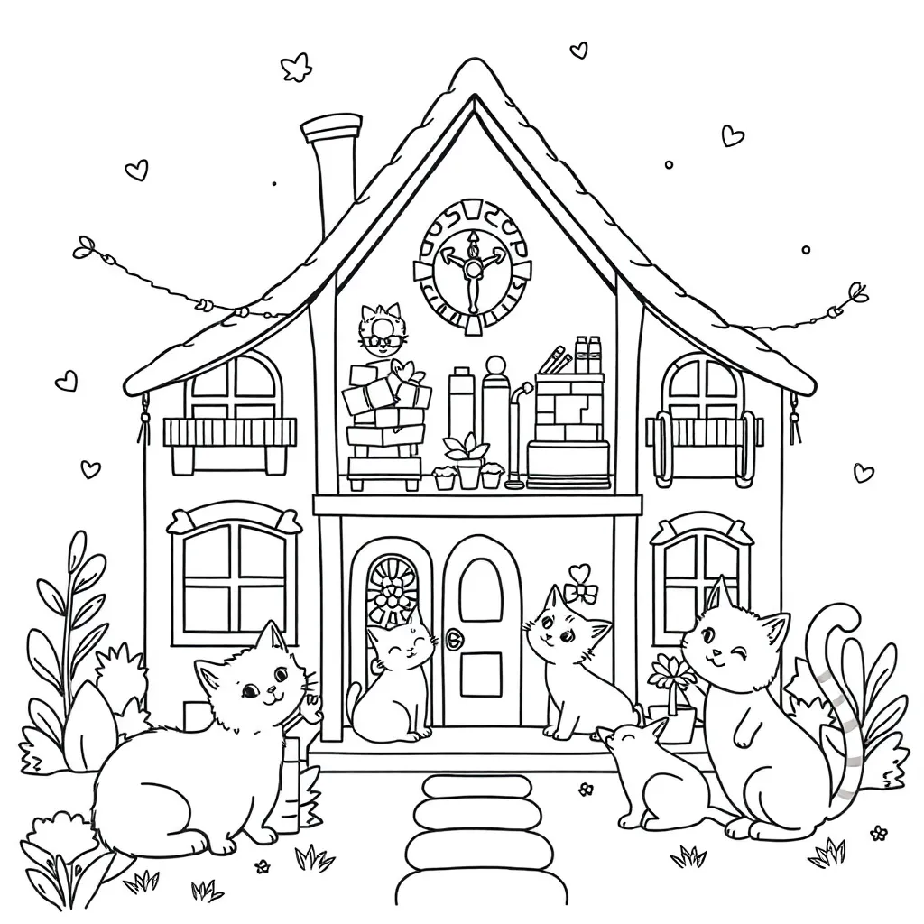 Gabby's Dollhouse coloring page