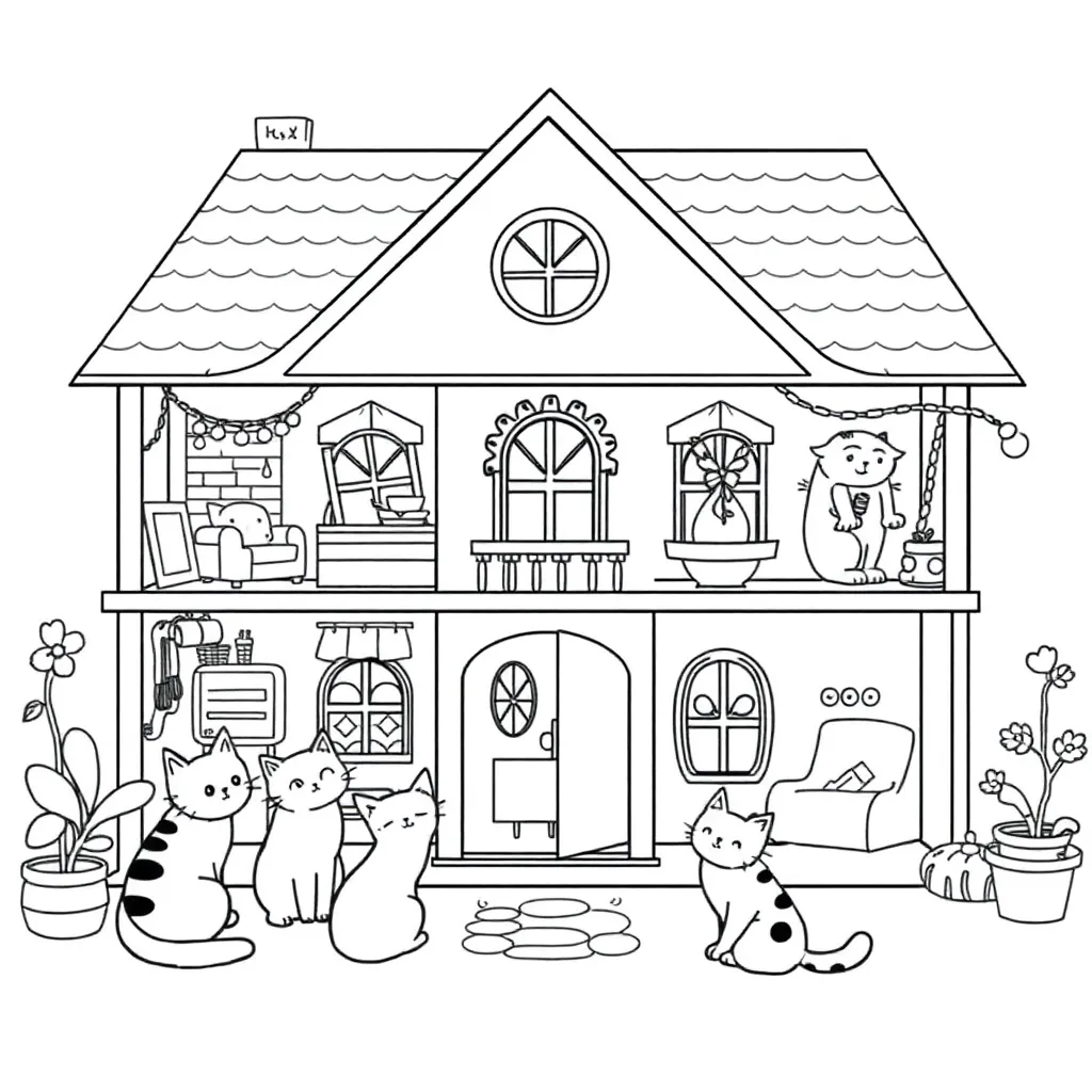 Gabby's Dollhouse coloring page