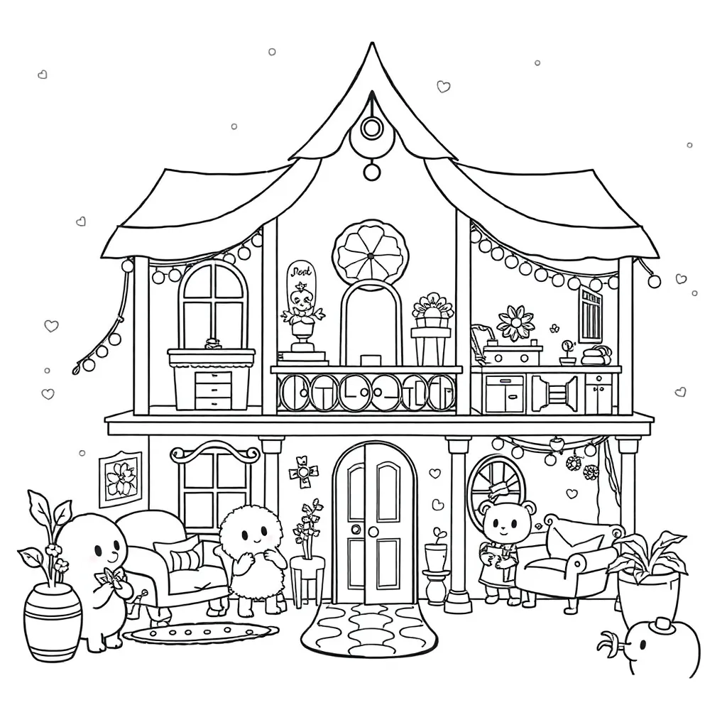 Gabby's Dollhouse coloring page