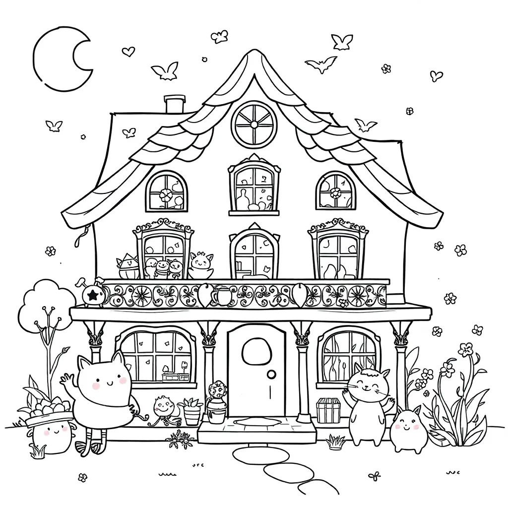 Gabby's Dollhouse coloring page