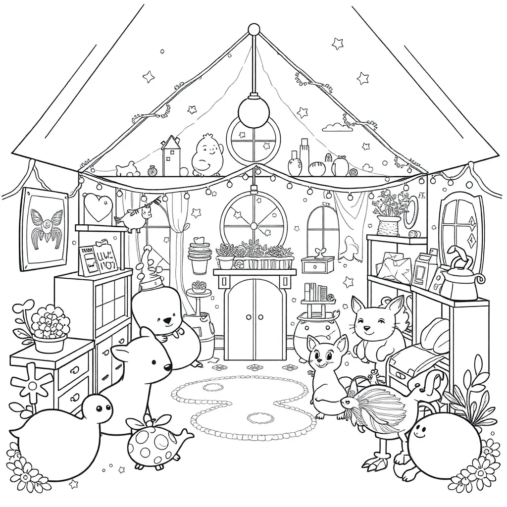 Gabby's Dollhouse coloring page