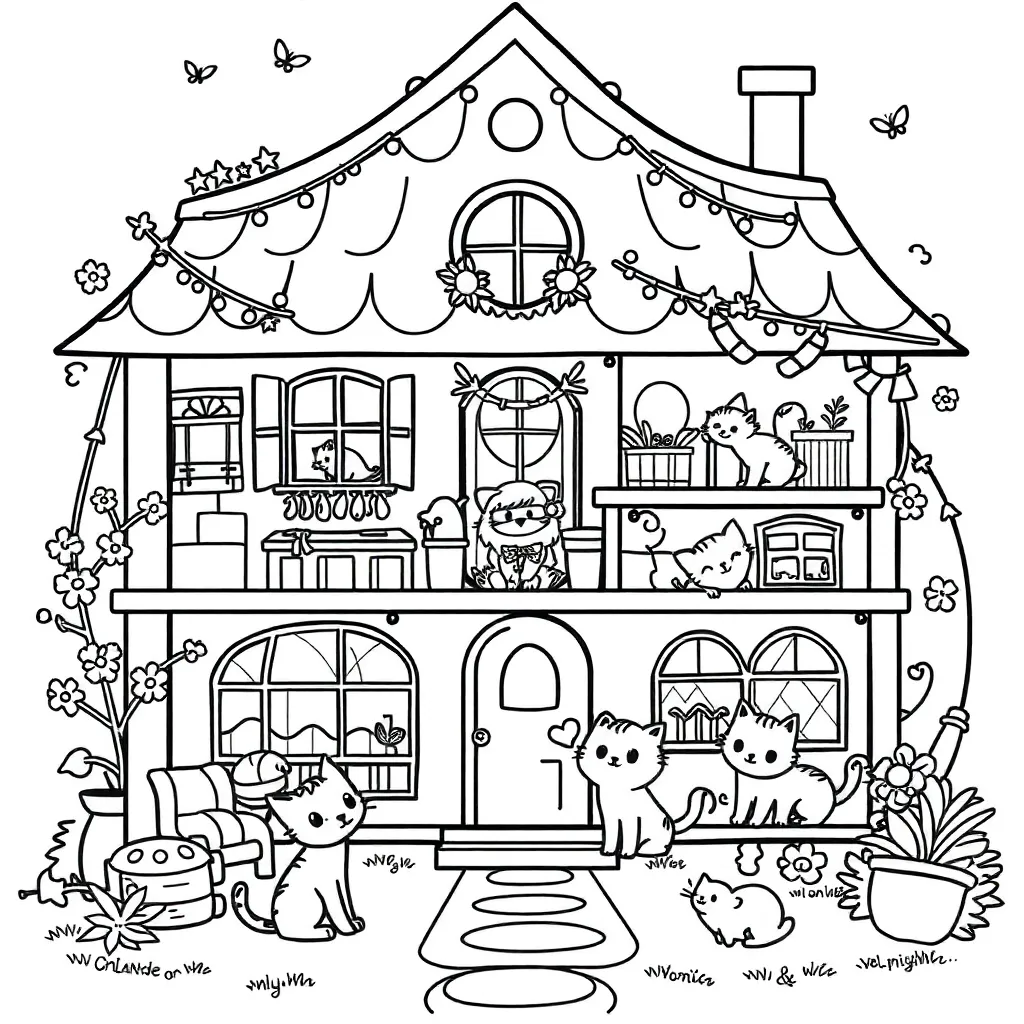 Gabby's Dollhouse coloring page