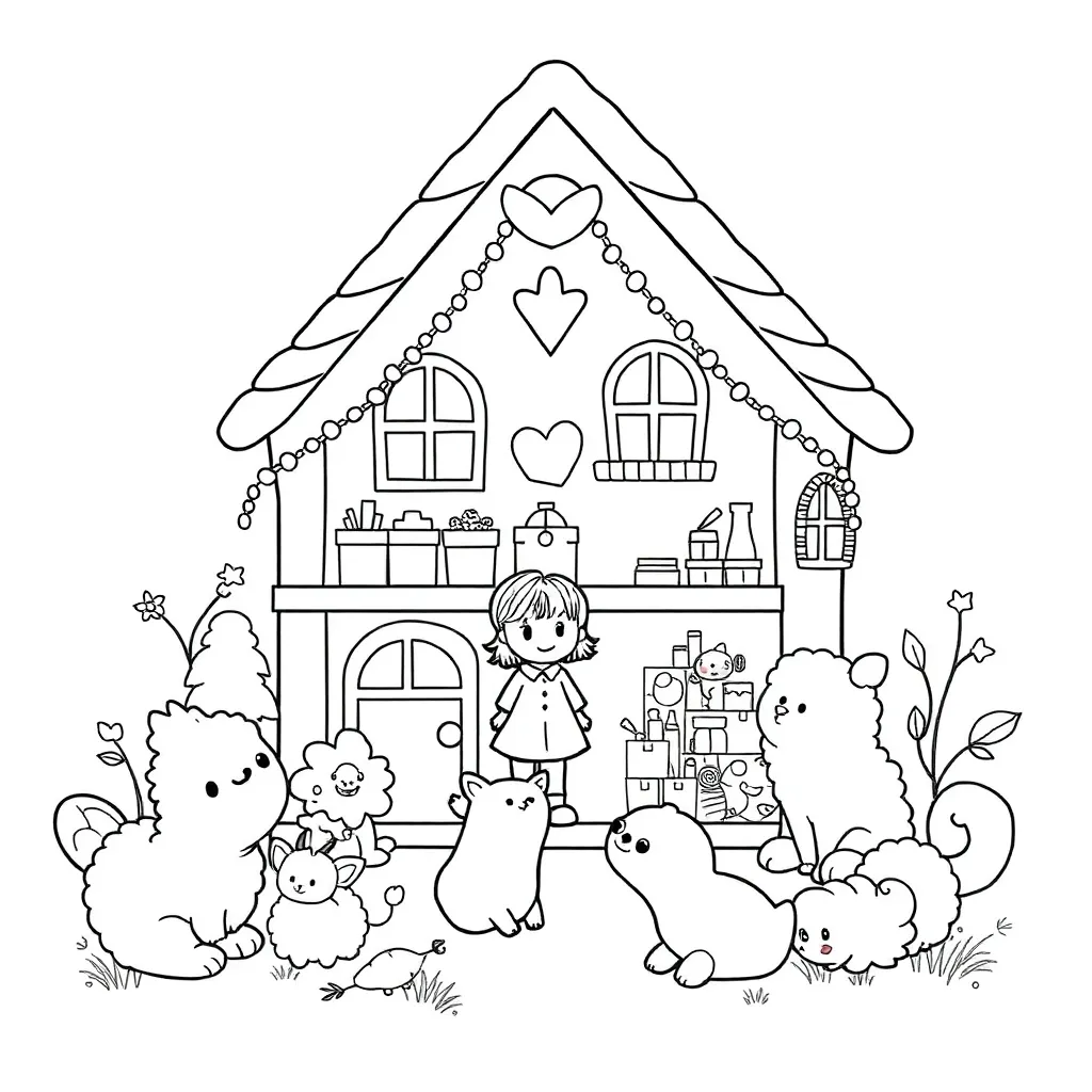 Gabby's Dollhouse coloring page