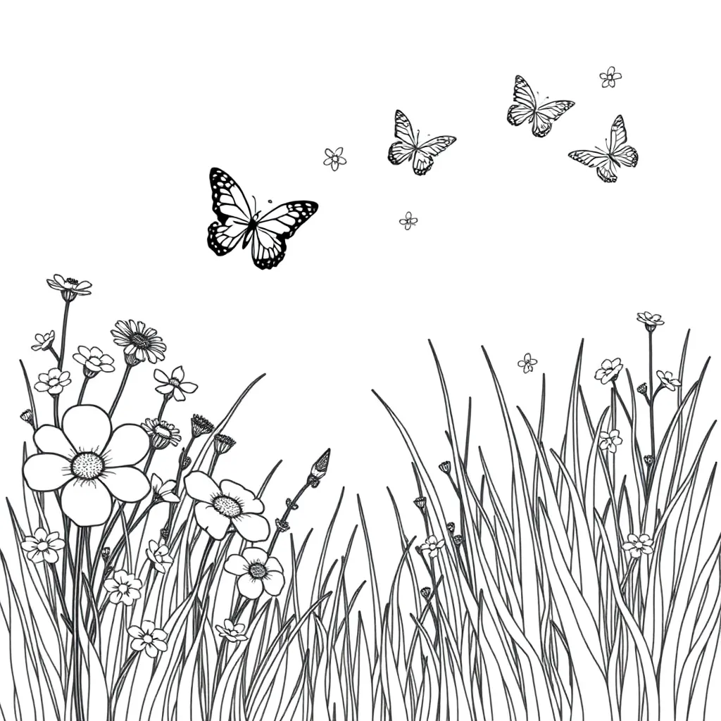 Garden coloring page