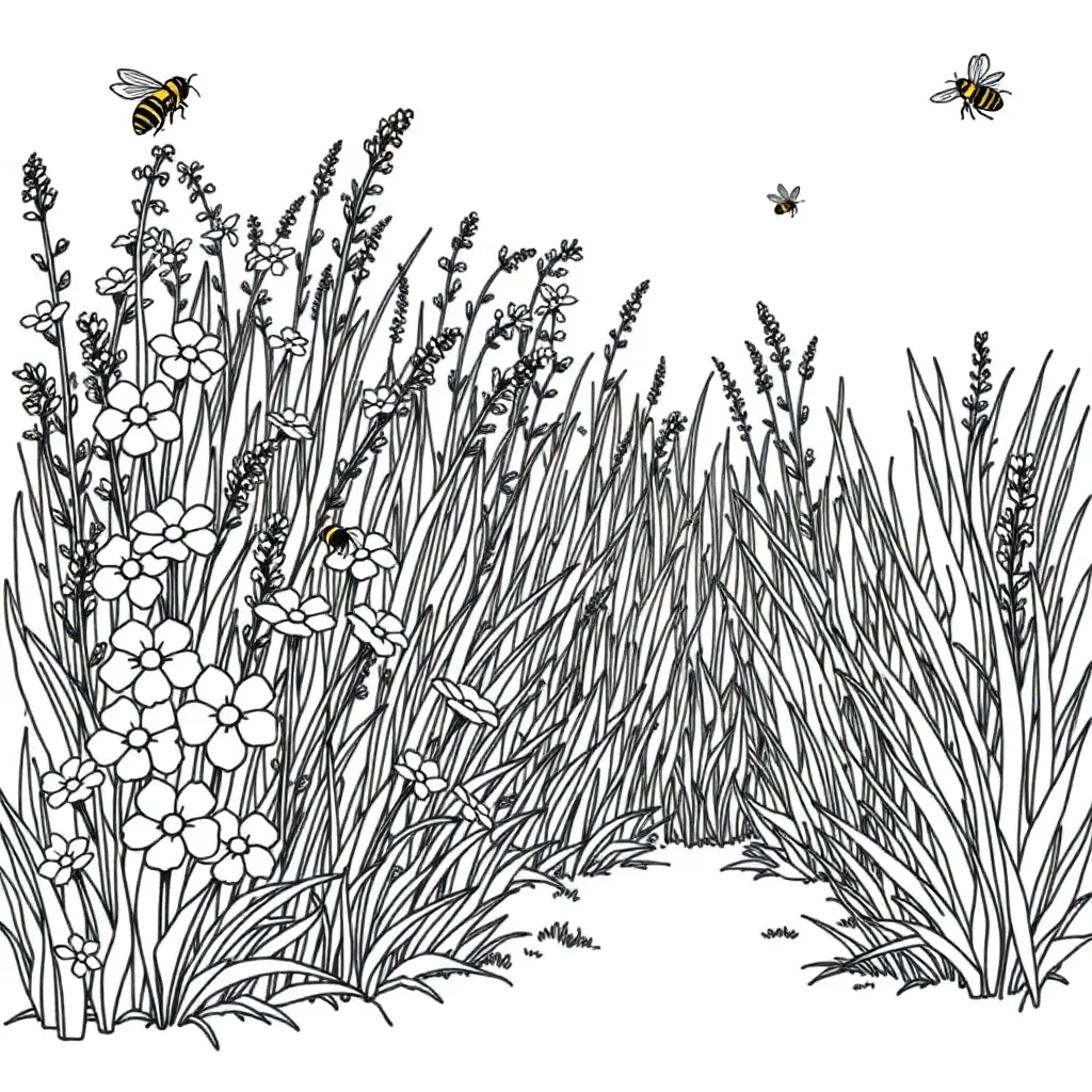 Garden coloring page