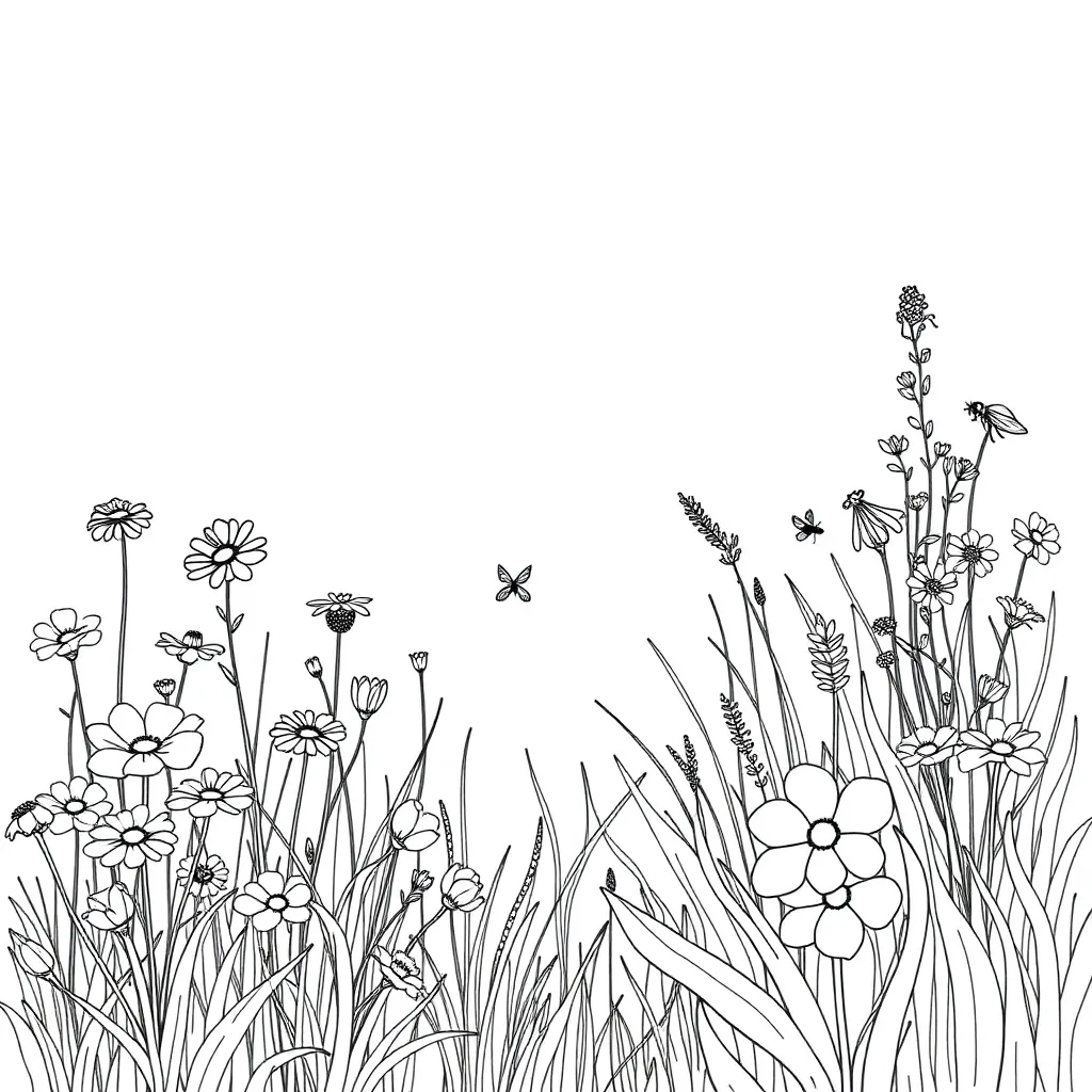 Garden coloring page