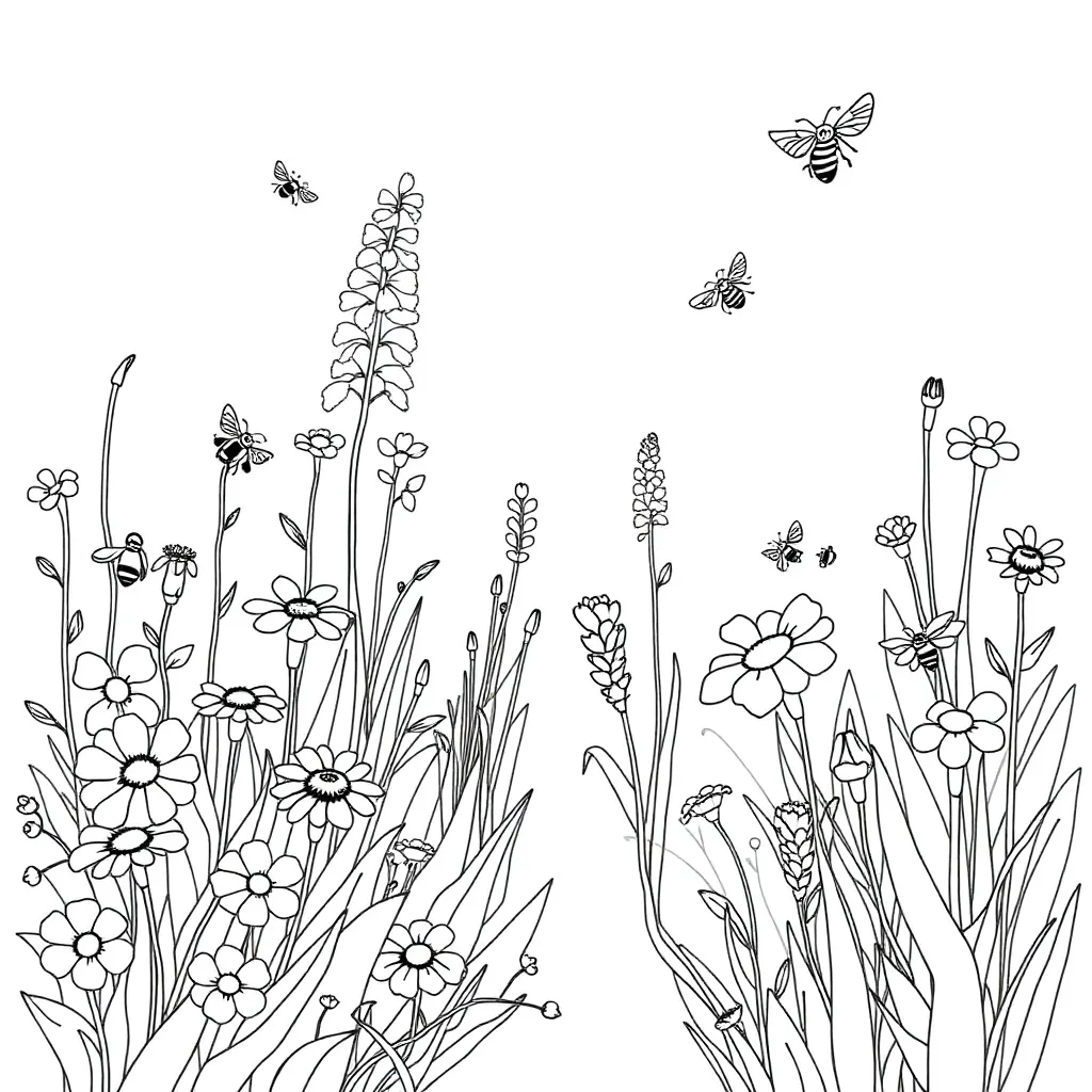 Garden coloring page