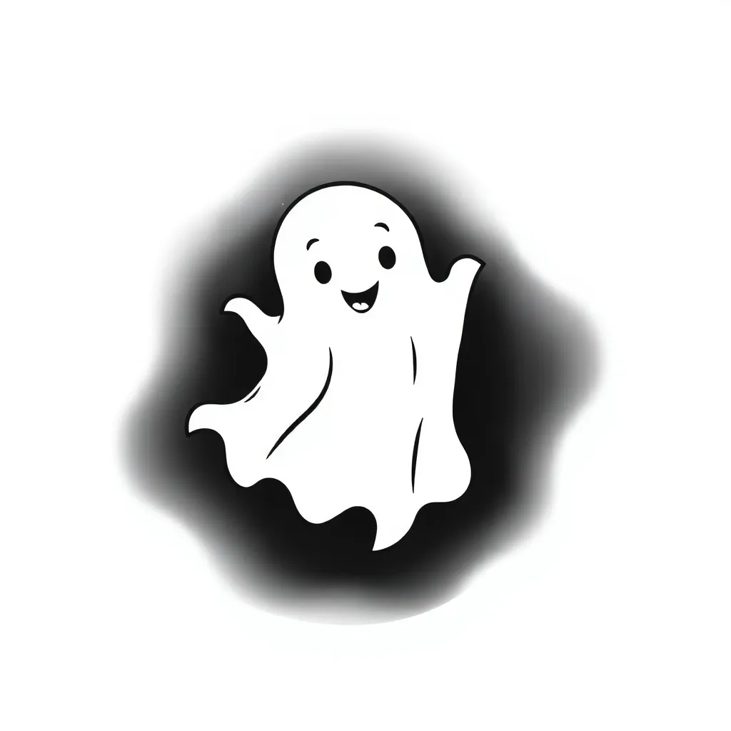 Ghost coloring page