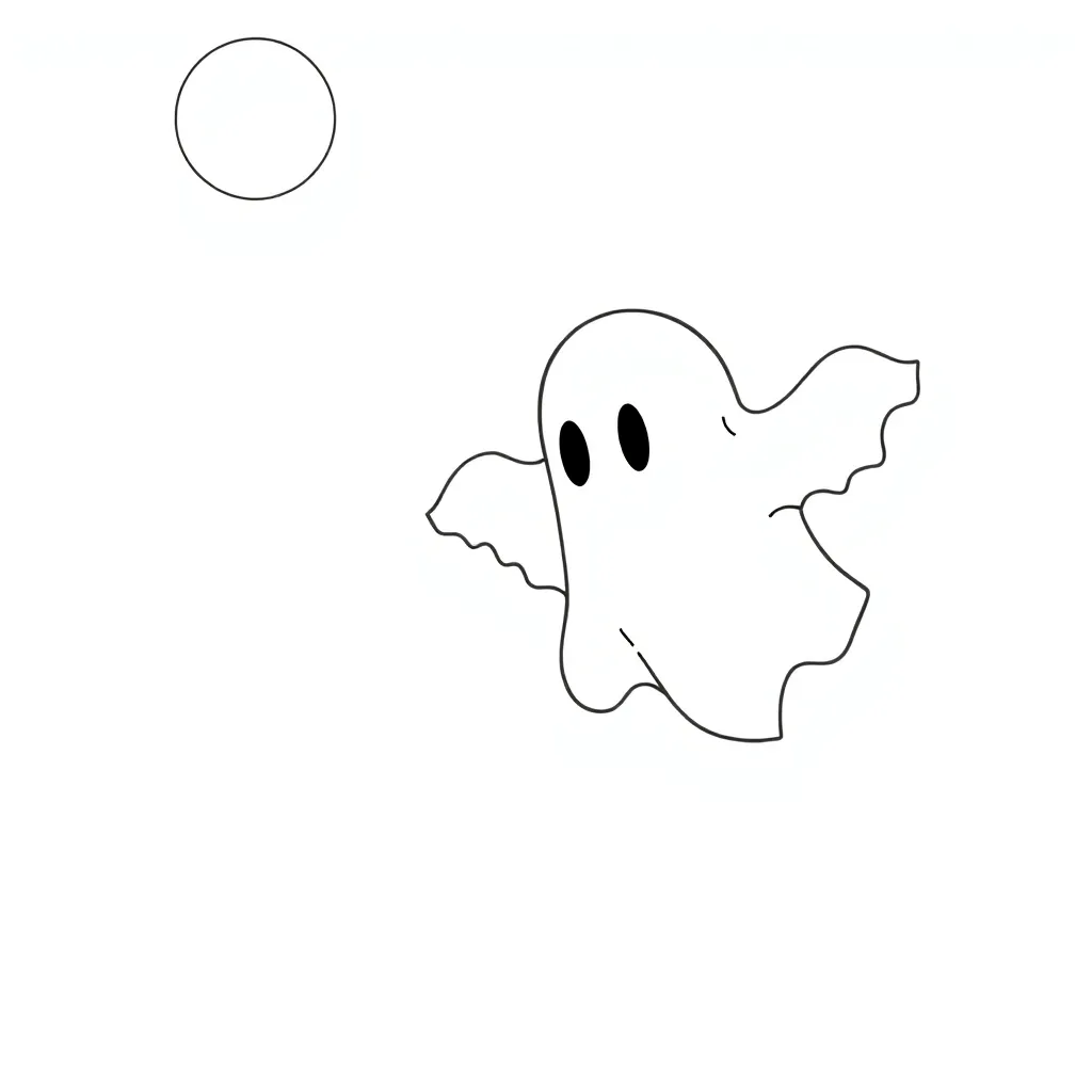 Ghost coloring page