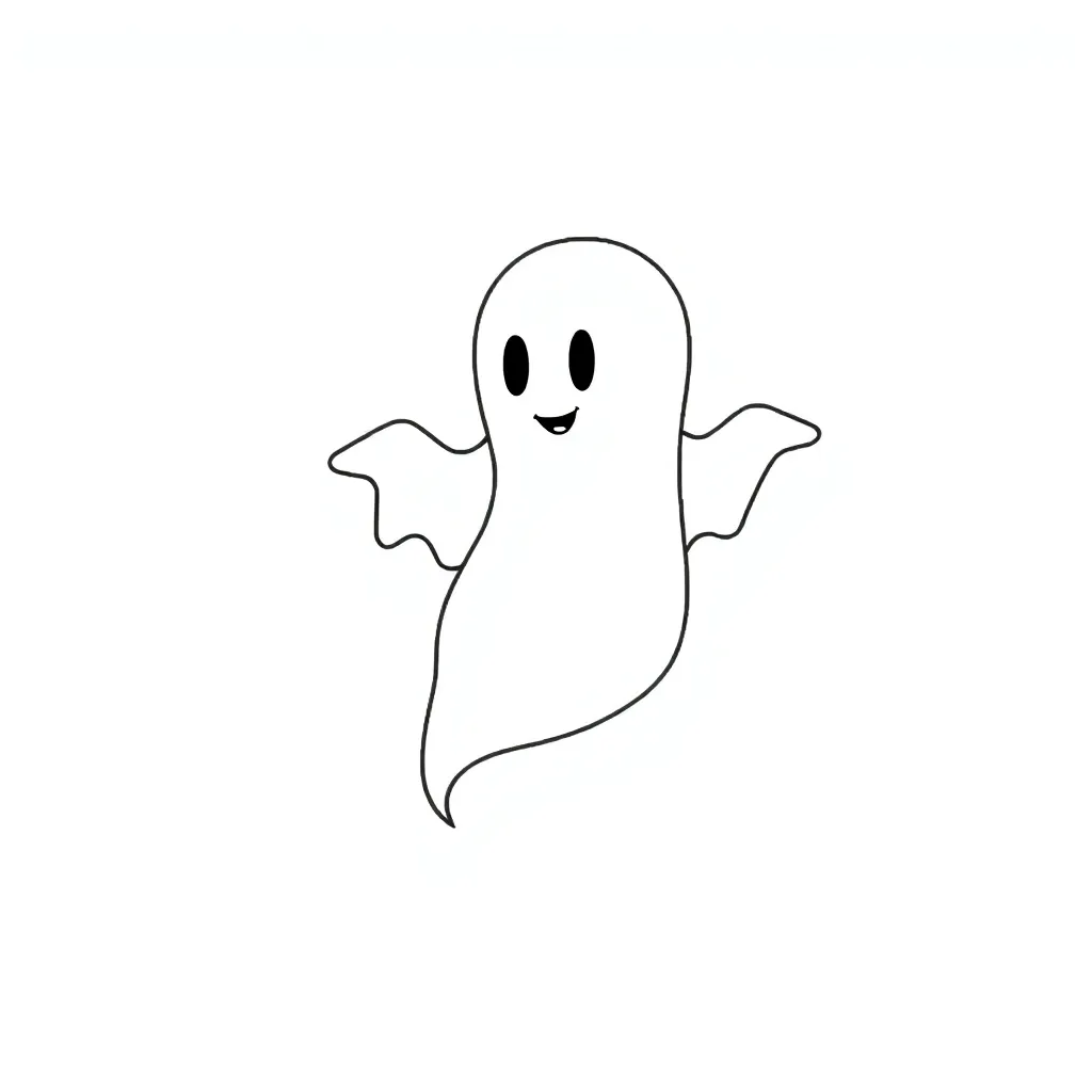 Ghost coloring page