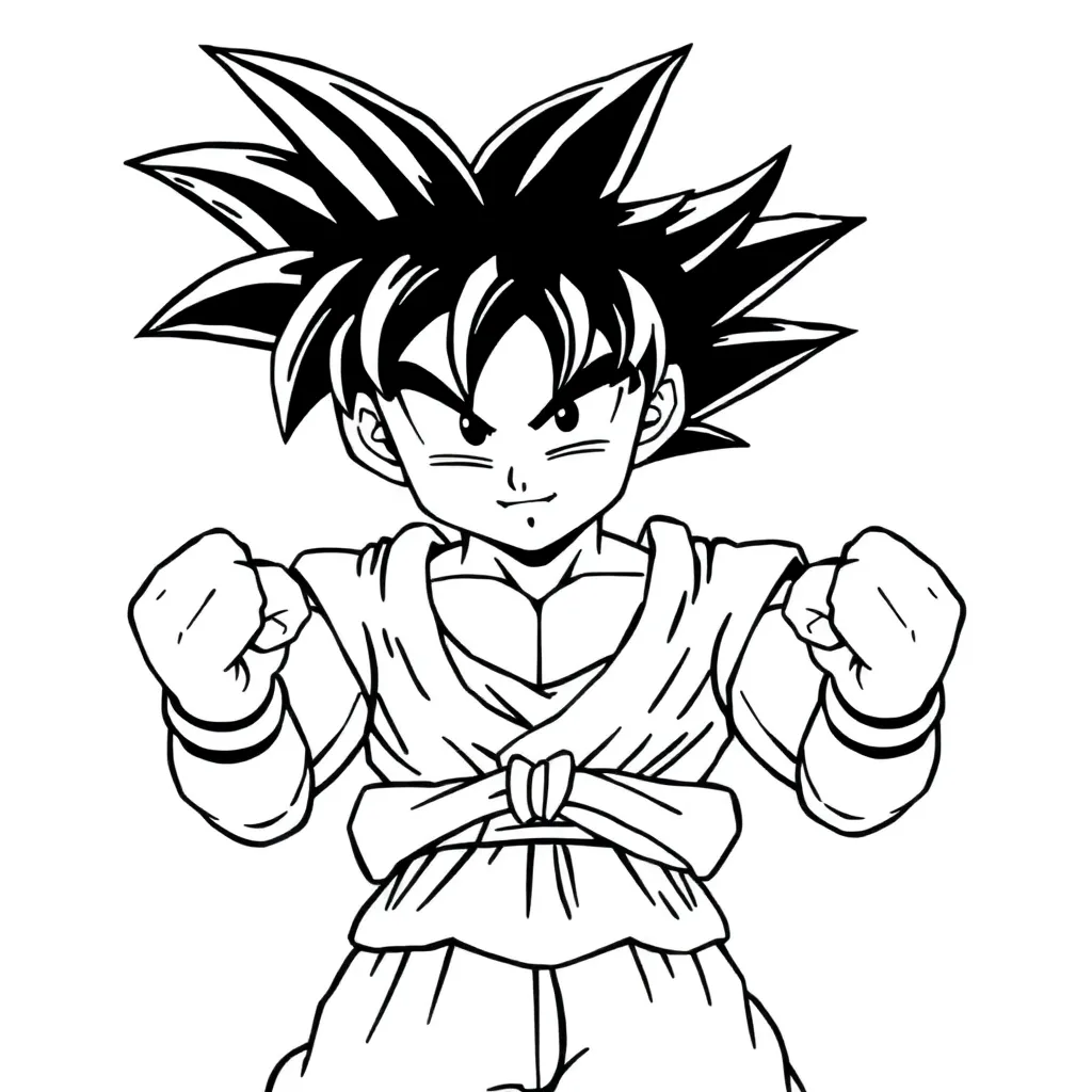 Goku coloring page