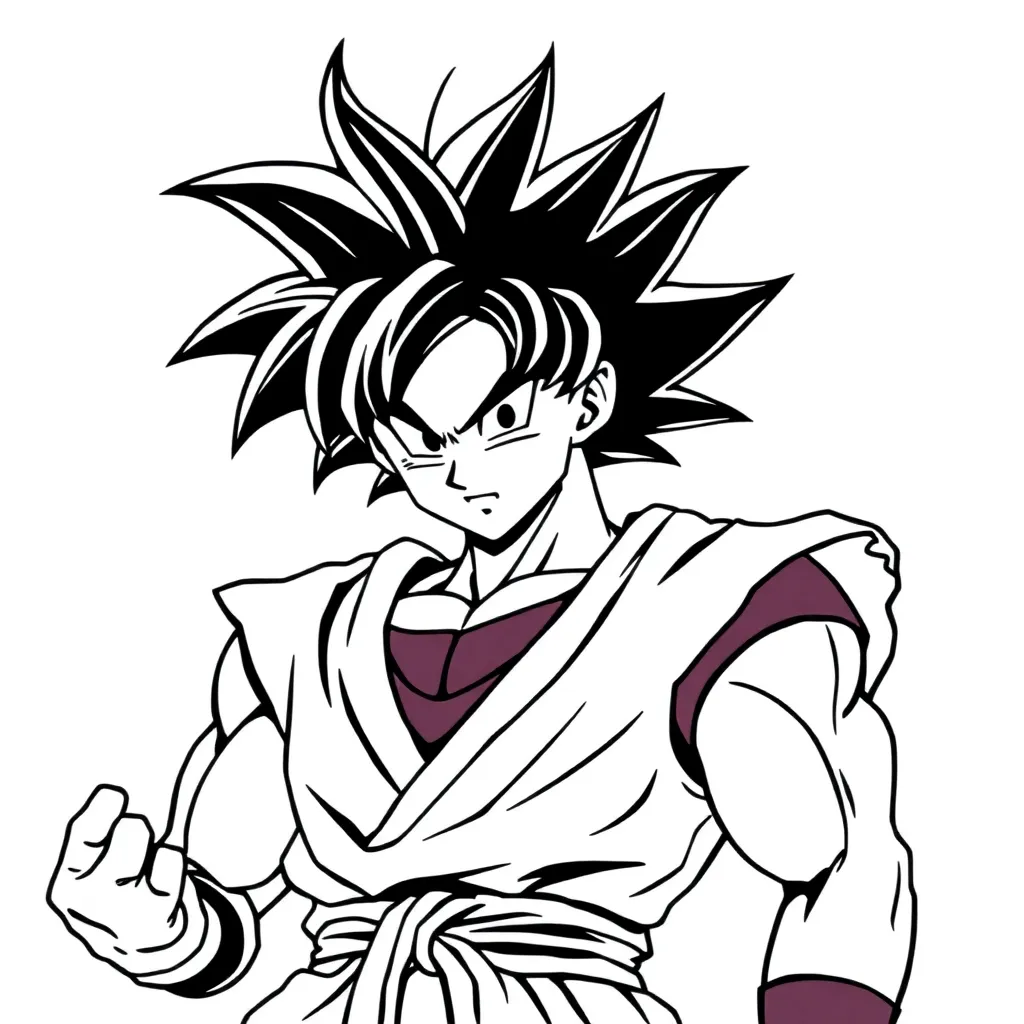 Goku coloring page