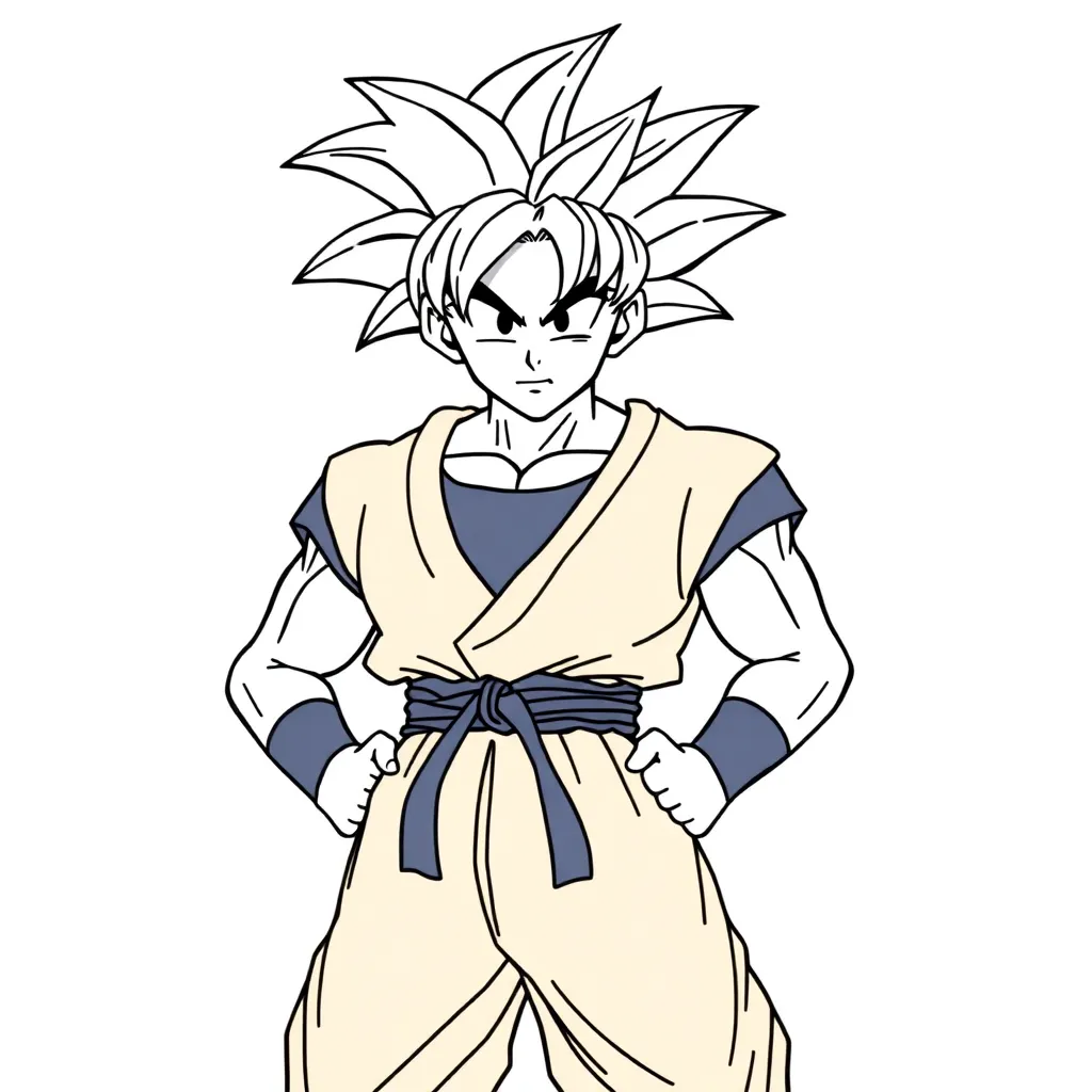 Goku coloring page