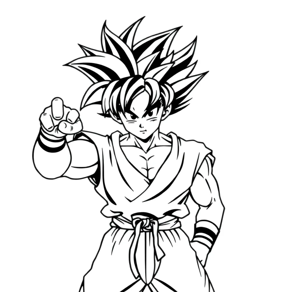 Goku coloring page