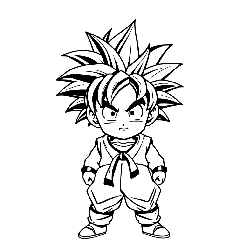 Goku coloring page