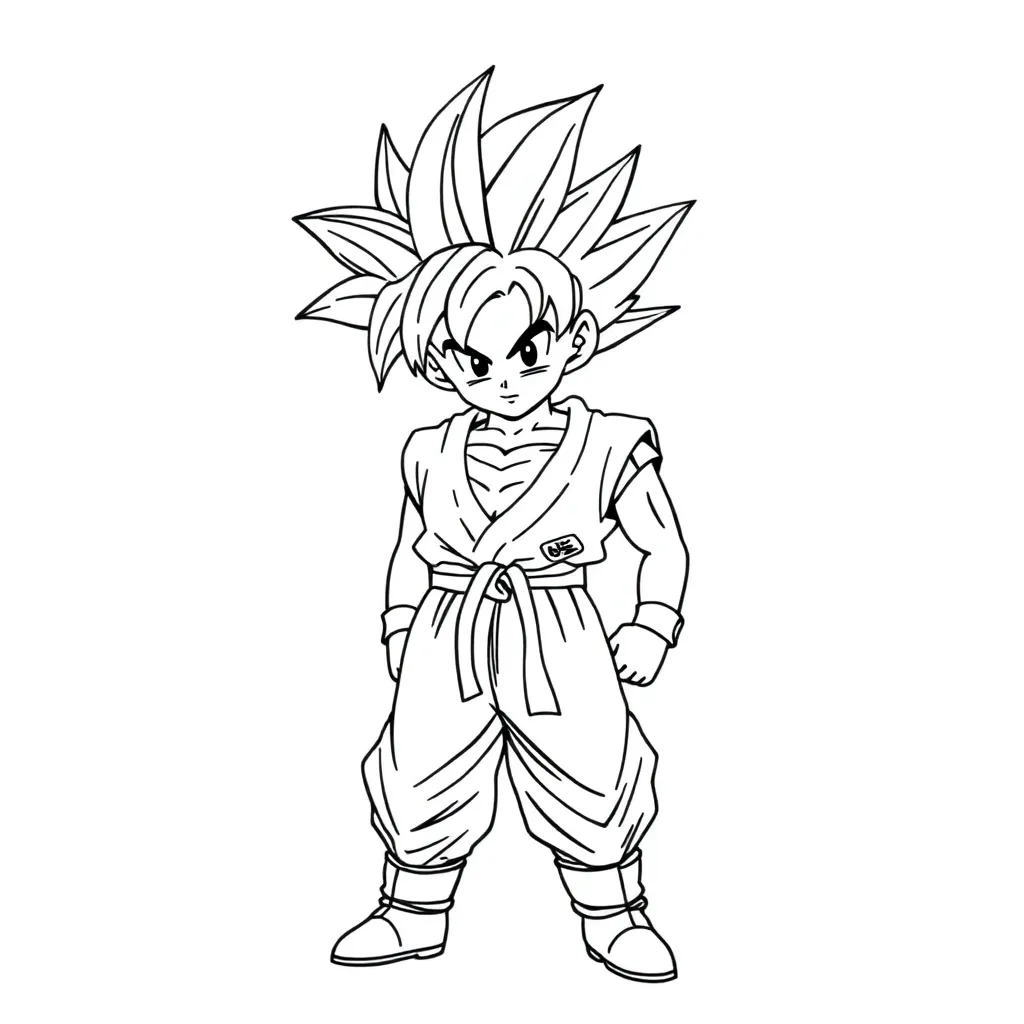 Goku coloring page