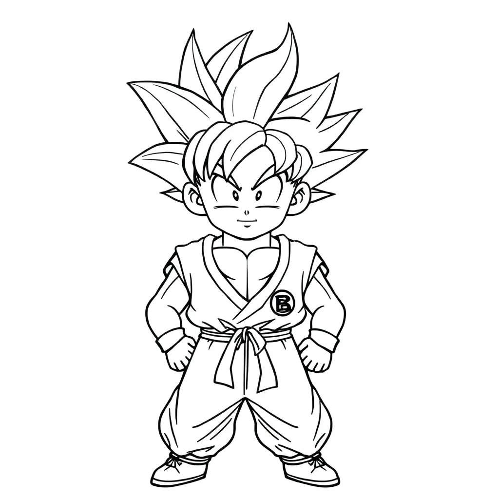 Goku coloring page