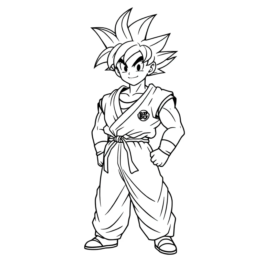 Goku coloring page