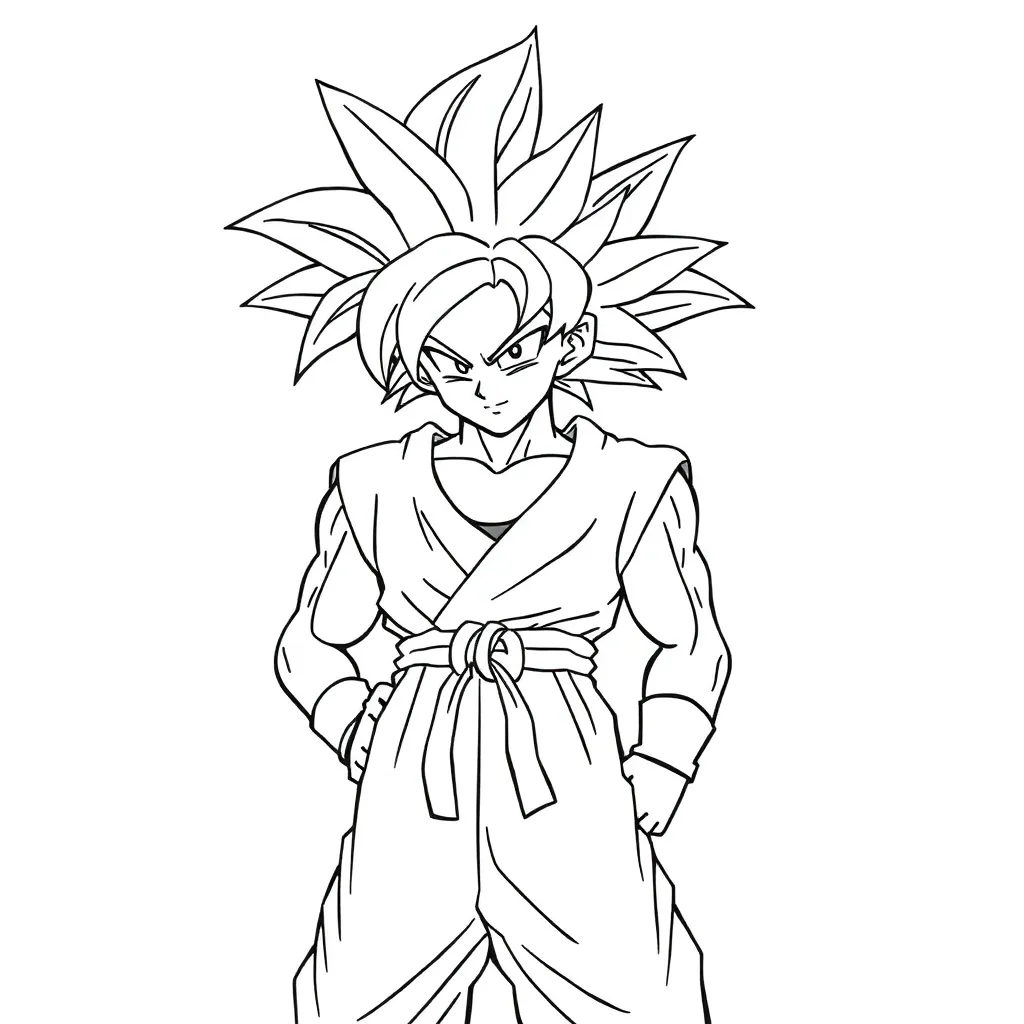 Goku coloring page