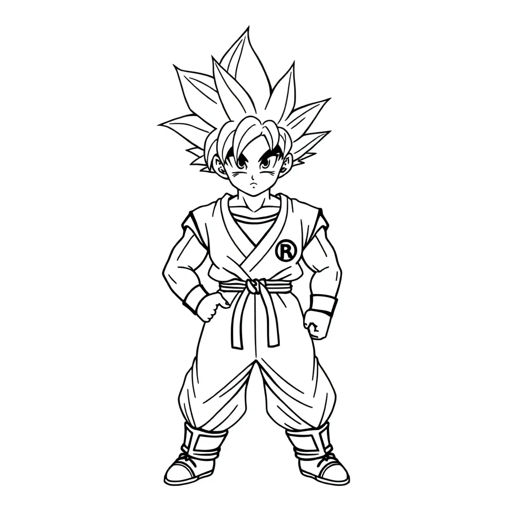 Goku coloring page