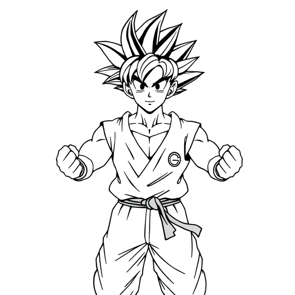 Goku coloring page