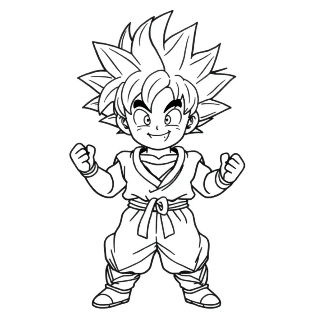 Goku coloring page
