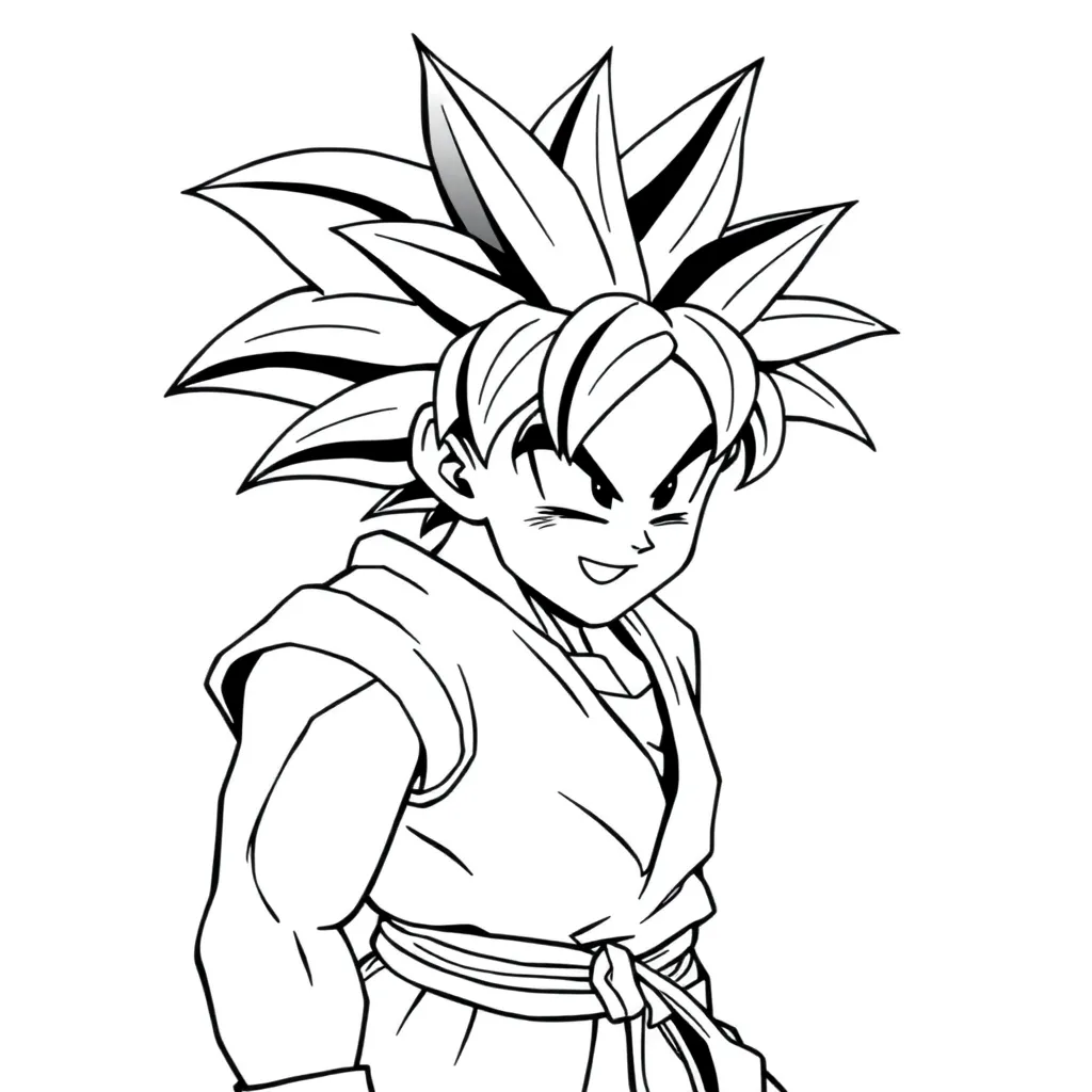 Goku coloring page