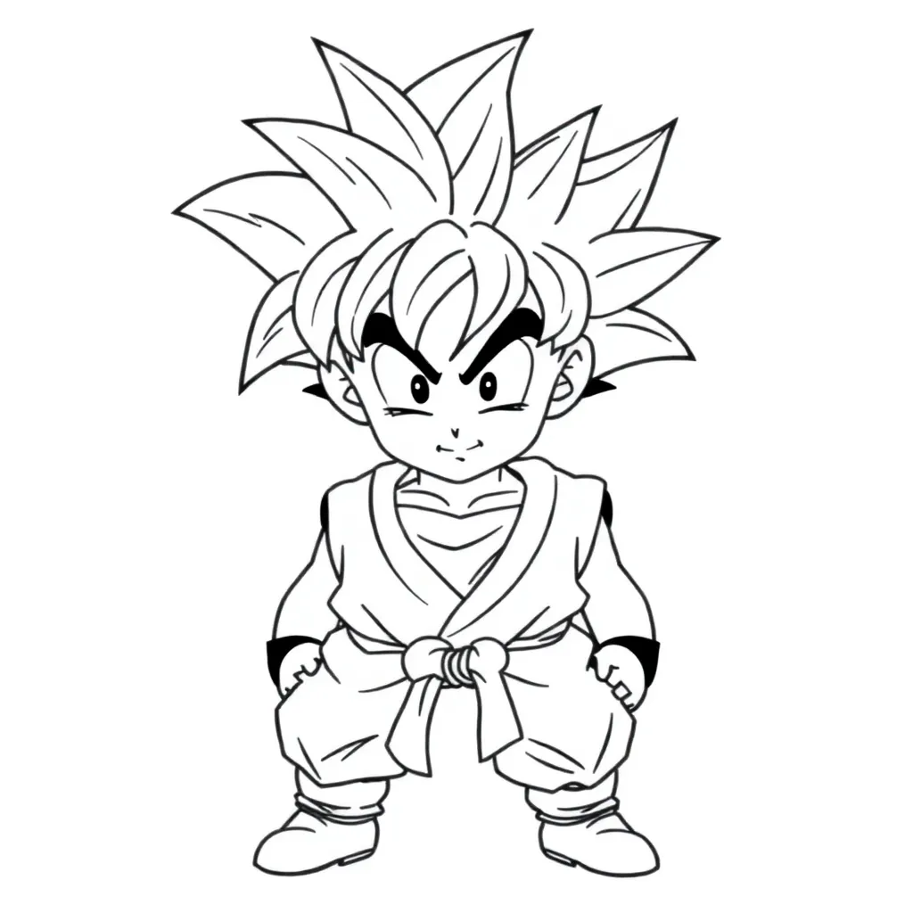 Goku coloring page