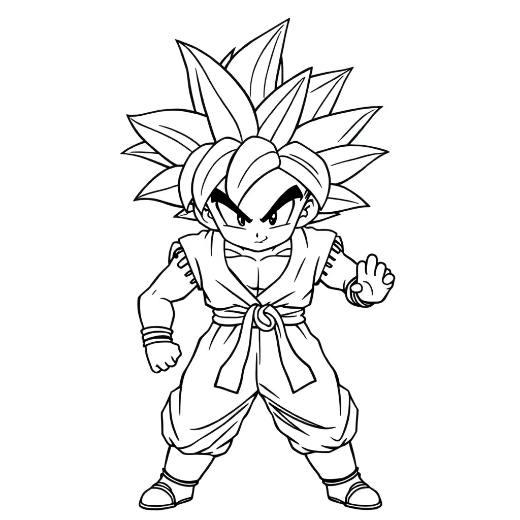 Goku coloring page