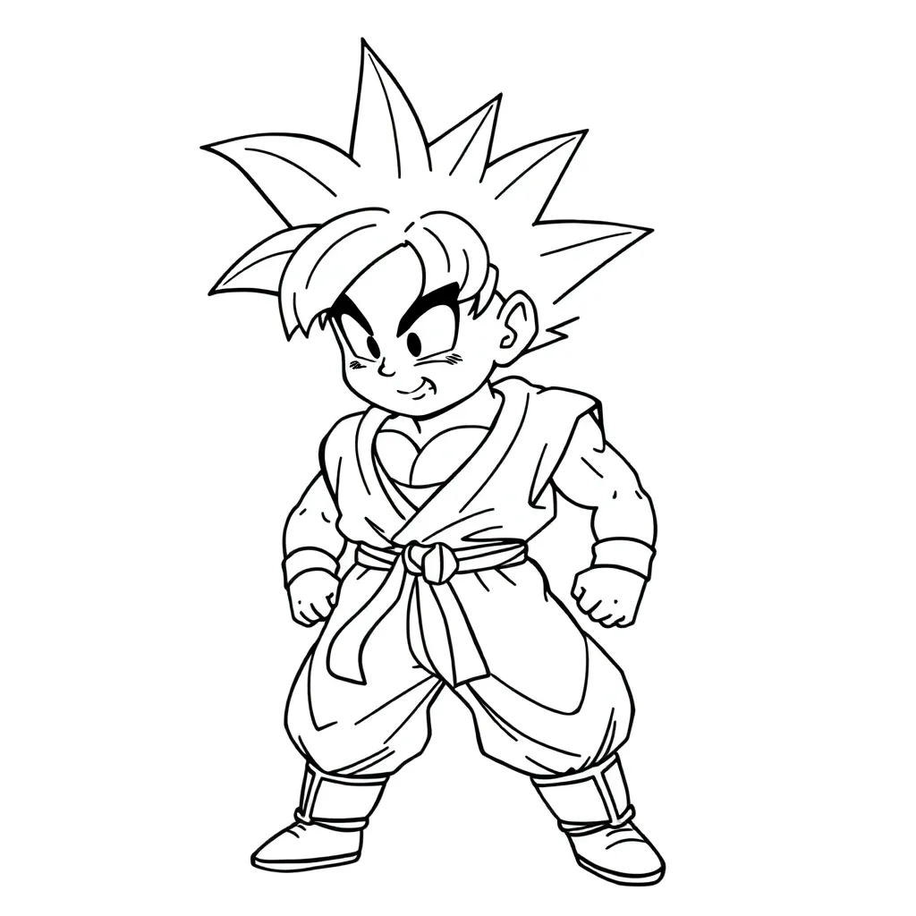 Goku coloring page