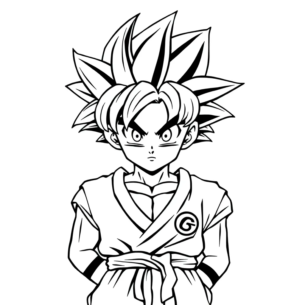 Goku coloring page