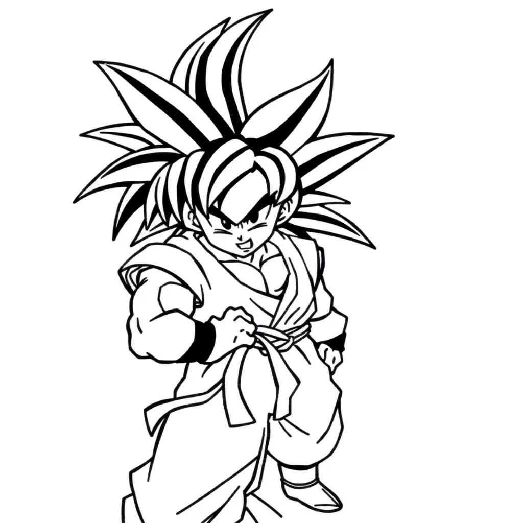 Goku coloring page
