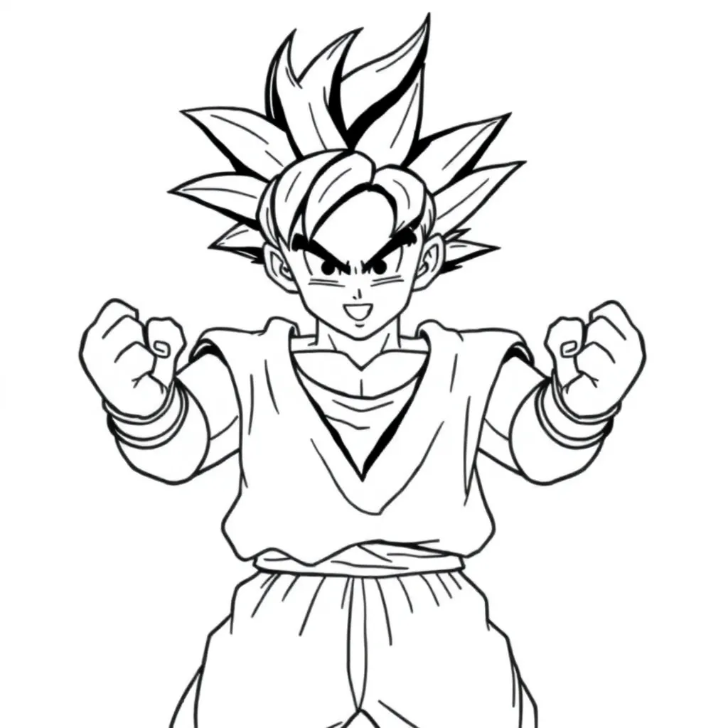 Goku coloring page