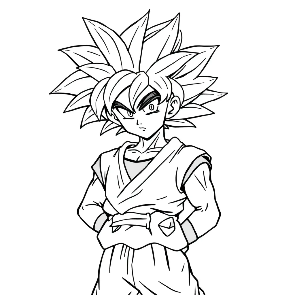 Goku coloring page