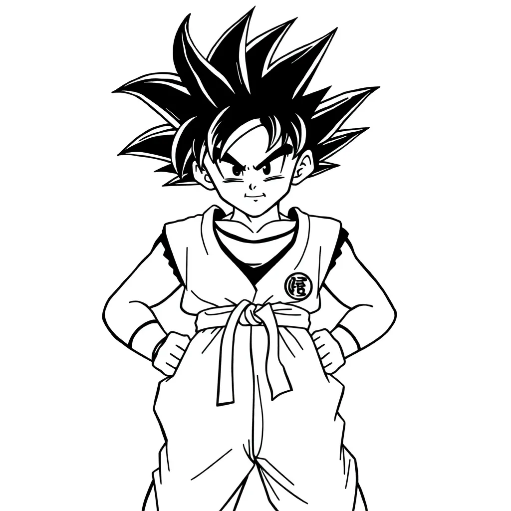 Goku coloring page
