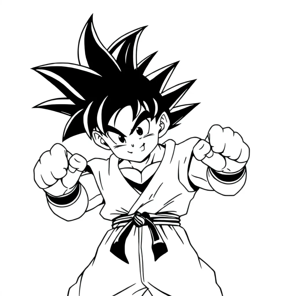 Goku coloring page