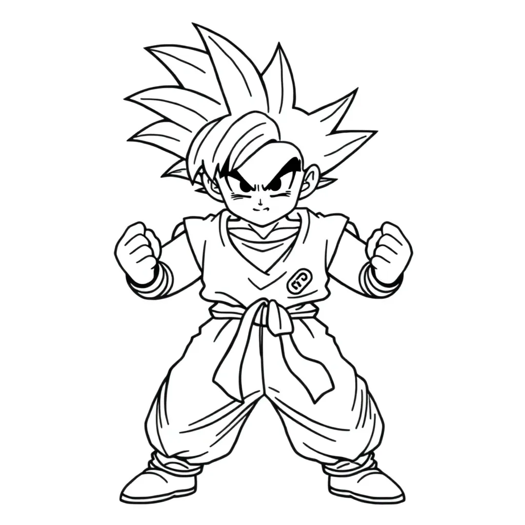 Goku coloring page