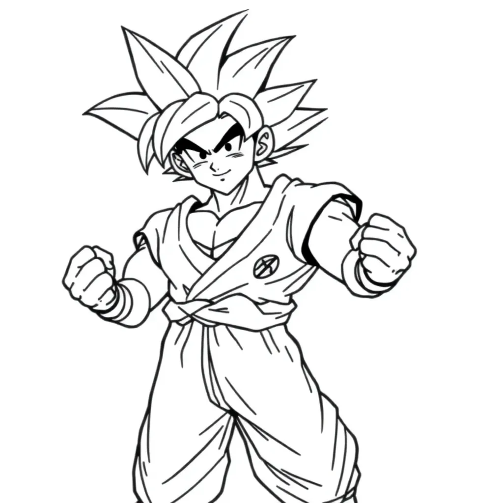 Goku coloring page
