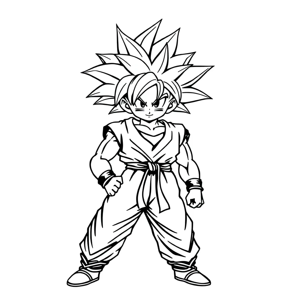 Goku coloring page