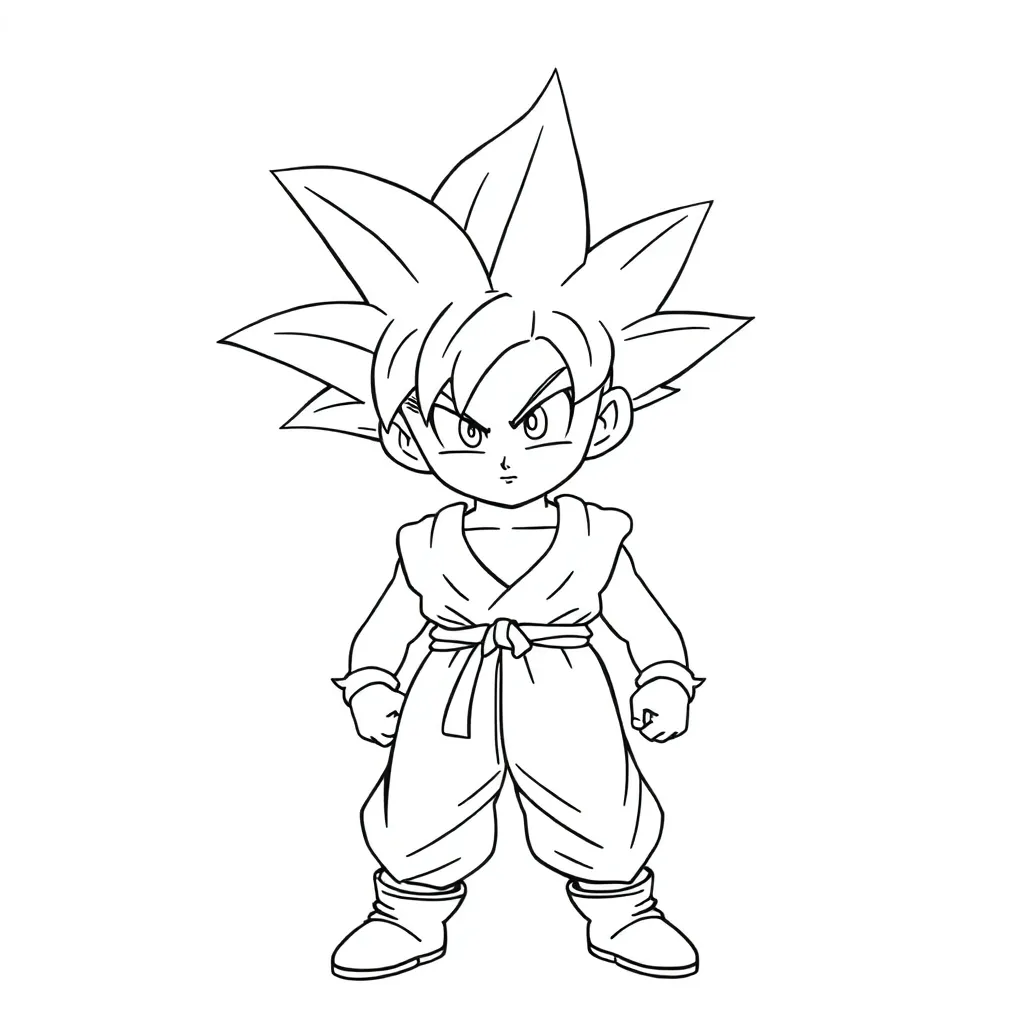 Goku coloring page