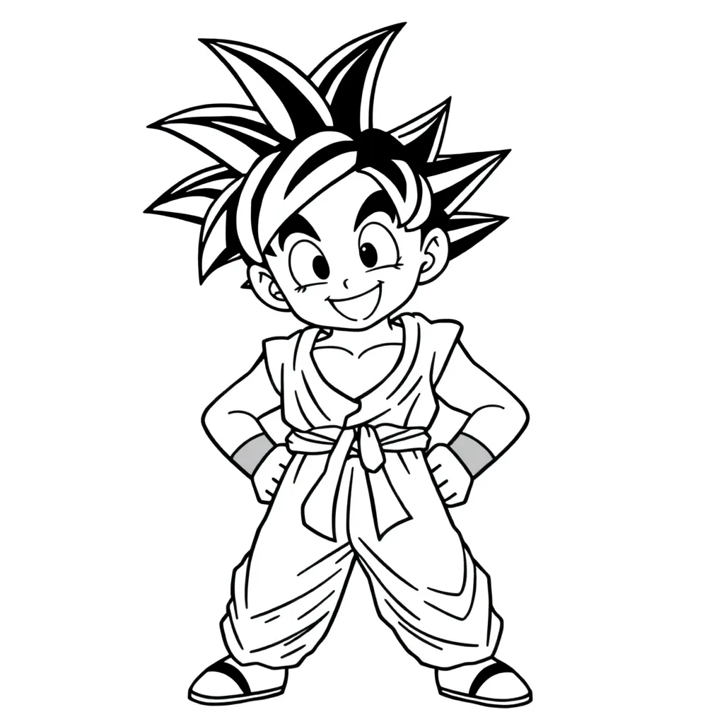 Goku coloring page